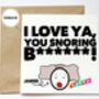 Personalised Funny Husband/Boyfriend Card, thumbnail 1 of 2