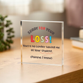 Funny Teacher Acrylic Plaque Gift, 3 of 3