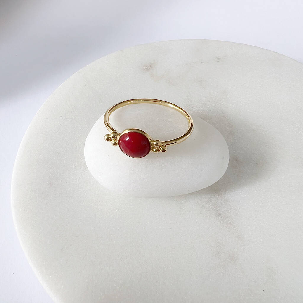 Boho Coral Ring, 1 of 5