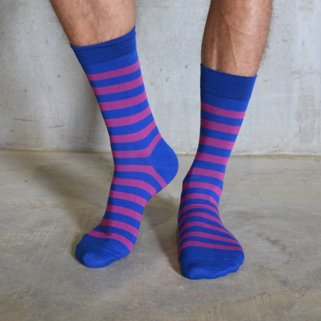 Stripey Socks By Tom Lane | notonthehighstreet.com