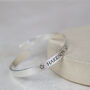 Sterling Silver Engraved Christening Bangle, thumbnail 3 of 6