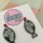 Soy Sauce Glitter Resin Earrings, thumbnail 4 of 4