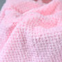Personalised Pink Honeycomb Baby Blanket, thumbnail 3 of 6