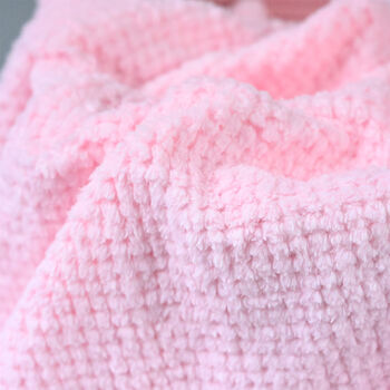 Personalised Pink Honeycomb Baby Blanket, 3 of 6