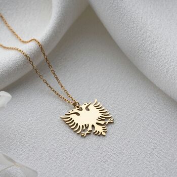 Heritage Albanian Eagle Necklace, 7 of 10