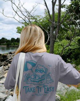 Take It Easy Unisex Graphic T Shirt, 3 of 10