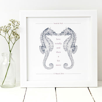 Love Gift 'love Totally' Seahorse Print By Coulson Macleod ...