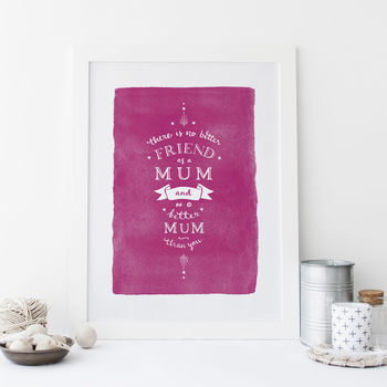 The Best Mum Mothers Day Print, 4 of 4