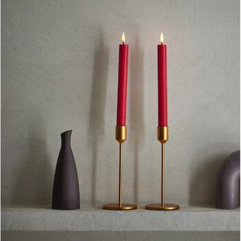 LED Chandelier Candles In Red | Set Of Two, 2 of 2