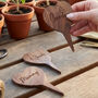 Navy Blue Heart Shaped Personalised Welly Planter Gift, thumbnail 4 of 5