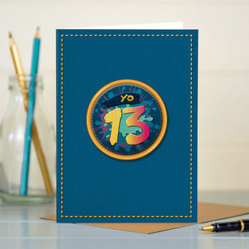 ‘Yo 13’ 13th Teenager Birthday Card, 3 of 4