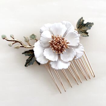 Delicate Flower Hair Comb, 6 of 6