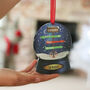 Personalised Family Snowglobe Bauble, thumbnail 6 of 6
