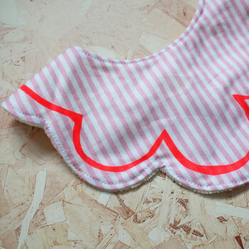 Scalloped Striped Bib, 3 of 5