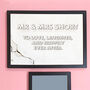 Personalised Wedding And Anniversary Framed Print, thumbnail 2 of 3
