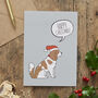 Christmas King Charles Cavalier Spaniel Christmas Dog Pin Badge, thumbnail 12 of 12