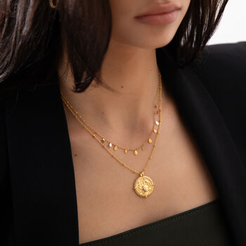 Cancer Zodiac Necklace 18k Gold Plated Gift, 2 of 11