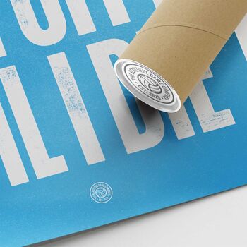 Manchester City 'City Till I Die' Football Song Print, 3 of 3