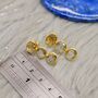 Green Amethyst Gold Plated Sterling Silver Earrings, thumbnail 6 of 6