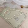 Lucy White Ivory Silver Pearl Drop Jewel Gift Necklace, thumbnail 4 of 7