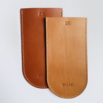 Personalised Handmade Leather Glass Case, 4 of 7
