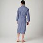 Men's 'Navy Paisley' Crisp Cotton Robe, thumbnail 4 of 5