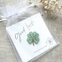 Four Leaf Clover Lucky Enamel Pin, thumbnail 10 of 12