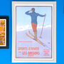 Limited Edition: Vintage Les Grisons Ski Poster Print, thumbnail 1 of 8