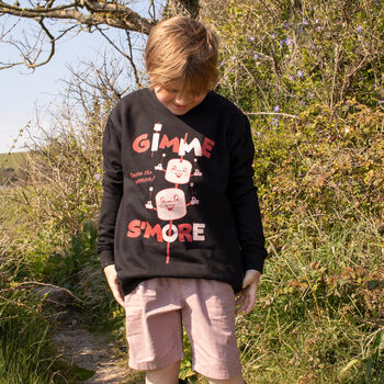 Gimme S'more Boys' Marshmallow Camping Sweatshirt, 2 of 5