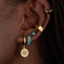 Turquoise Cabochon Single Flat Back Earring, thumbnail 3 of 7
