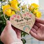 Thank You Token Gift Hanging Wooden Heart, thumbnail 1 of 3