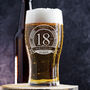 Personalised 18th Birthday Pint Glass And Gift Set, thumbnail 6 of 6