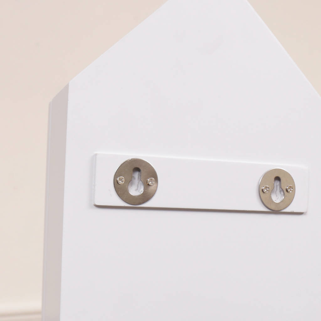 French Country Cottage Grey Wooden Key Box Holder By Dibor