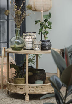 Rattan Side Table With Shelf, 2 of 4