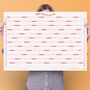2023 Wall Planner UK | Pinks And Oranges | A1, thumbnail 1 of 3