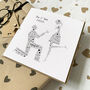 Personalised Engagement Card For Couple, thumbnail 1 of 4
