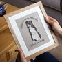 Embroidered Personalised Dog Artwork, thumbnail 4 of 8
