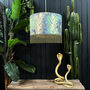 Emerald Enchanted Wood Lampshade With Fringing, thumbnail 2 of 8