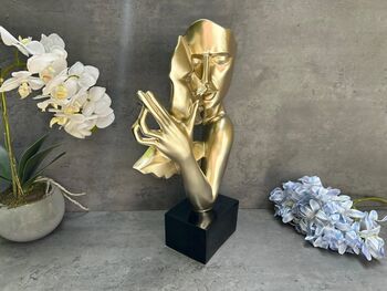 Romantic Couple Sculpture Abstract Lovers Figurine Gift, 2 of 9