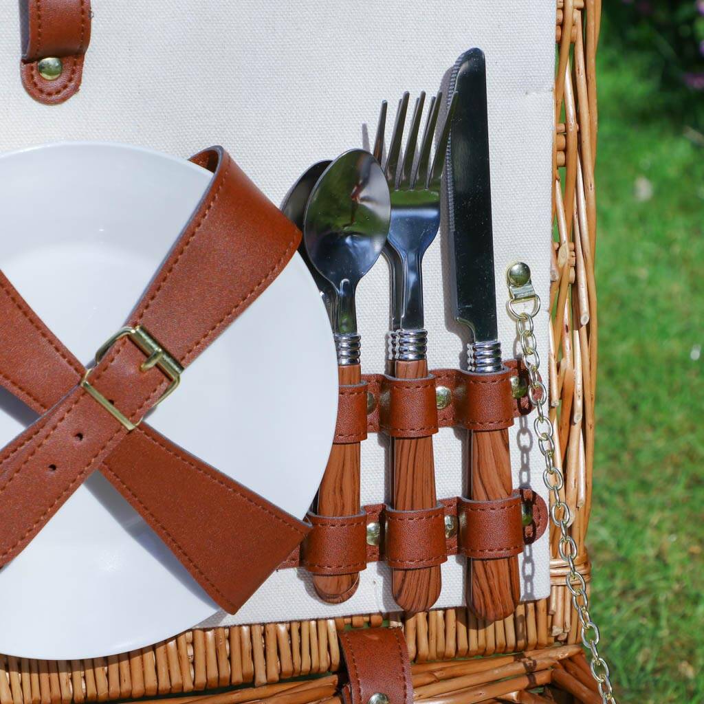 Personalised Four Person Summer Picnic Hamper By Dibor