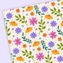 5x, 10x Ditsy Floral Wrapping Paper Sheets | Birthday Gift Wrap, thumbnail 2 of 2