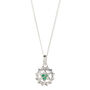 Heart Chakra Emerald Sterling Silver Necklace, thumbnail 4 of 12