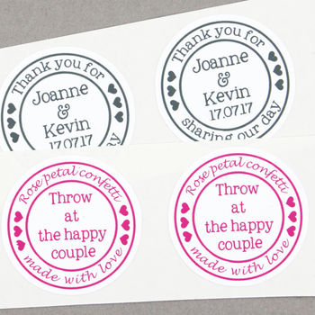 Personalised Wedding Stickers, 4 of 7