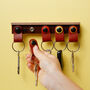 Personalised Key Organisation System For Five Keys Fobs, thumbnail 1 of 8