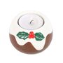 Christmas Pudding Tealight Candle Holder, thumbnail 2 of 6