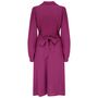 Clarice Dress In Mulberry Vintage 1940s Style, thumbnail 2 of 3