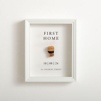 Personalised First Toast New Home Cork Saver Frame, 4 of 5