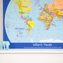 Personalised Child's World Map, thumbnail 2 of 9