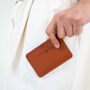 Personalised Handcrafted Slim Leather Cardholder, thumbnail 7 of 11