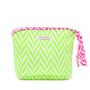 Quilted Make Up Bag | Neon Green, thumbnail 1 of 2